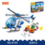 COGO 164PCS City Helicopter, Motorcycle Building Block Toys