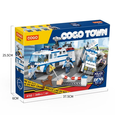 COGO 368PCS City Police Car Building Block Toy