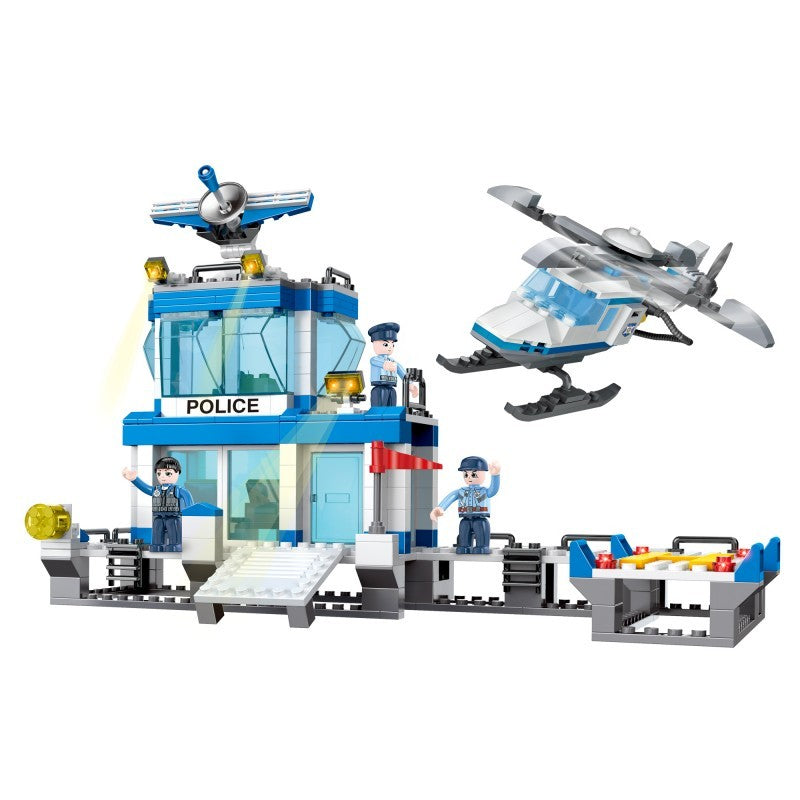 COGO 644PCS City Marine Police Wharf Set Building Block Toy