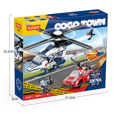 COGO 229PCS Police High Speed Chase Building Block Toy