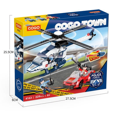 COGO 229PCS Police High Speed Chase Building Block Toy