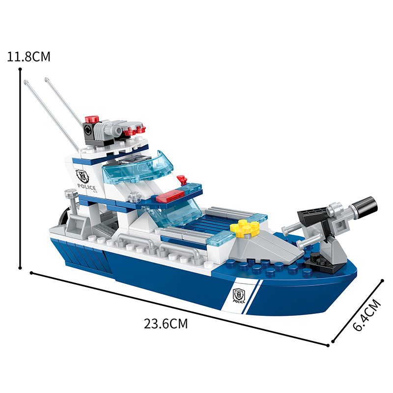 COGO 285PCS Police Police Patrol Ship Building Block Toy