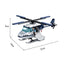 COGO 329PCS Police Police Helicopter Transporter Building Block Toy