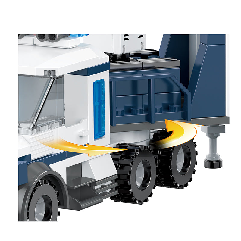 COGO 406PCS Police Mobile Command System Building Block Toys