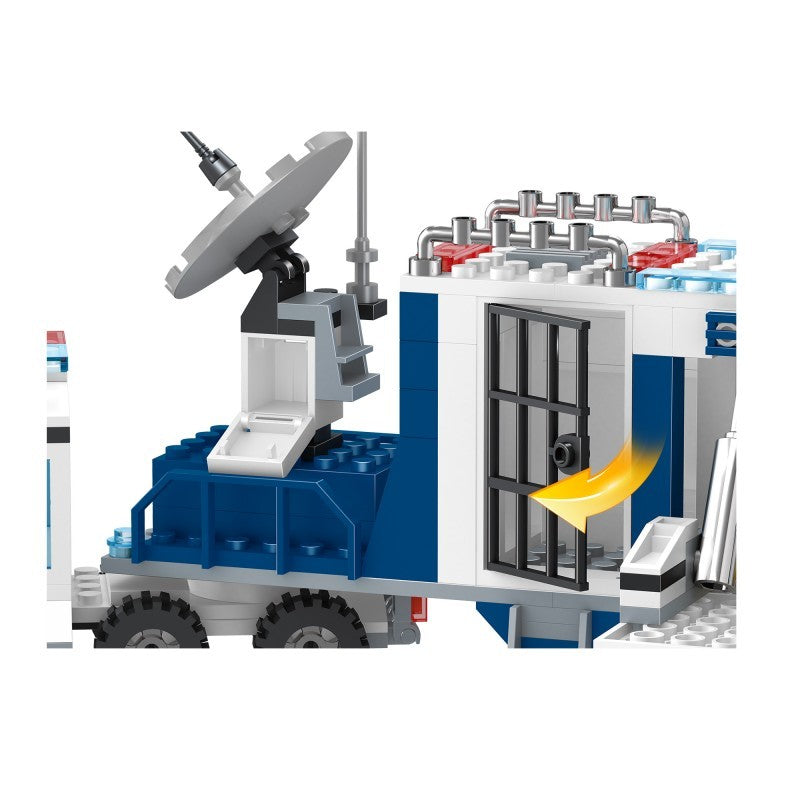 COGO 406PCS Police Mobile Command System Building Block Toys