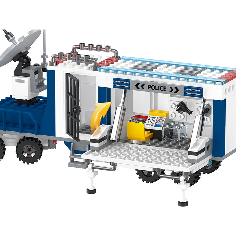 COGO 406PCS Police Mobile Command System Building Block Toys