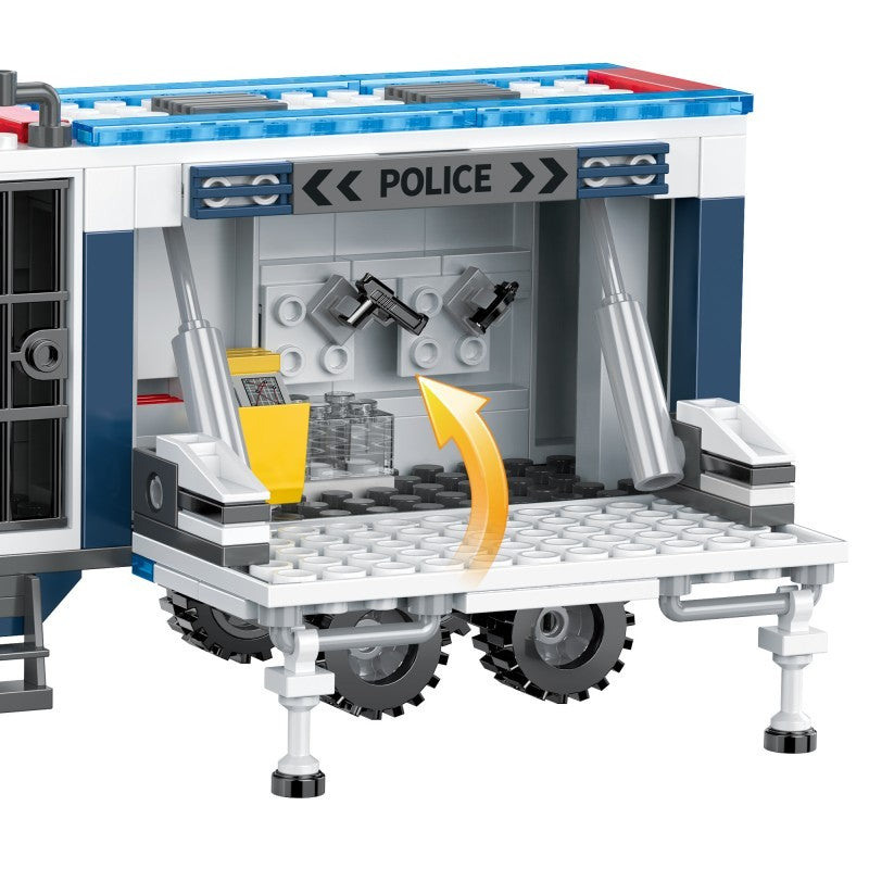 COGO 406PCS Police Mobile Command System Building Block Toys