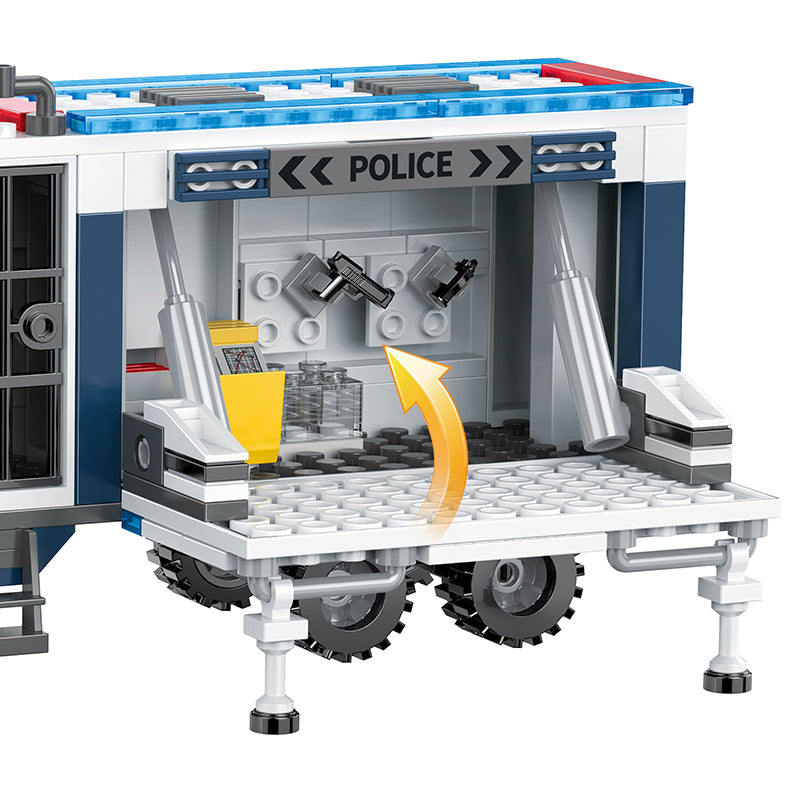 COGO 406PCS Police Mobile Command System Building Block Toys