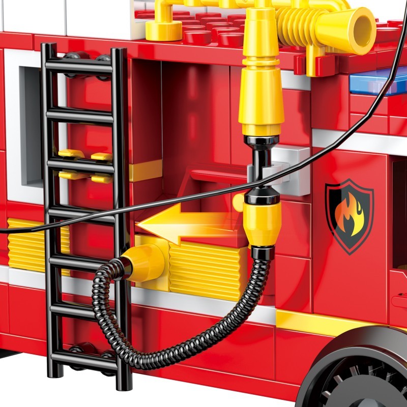 COGO 328PCS Firefighting Sprinkler Truck Building Block Toys