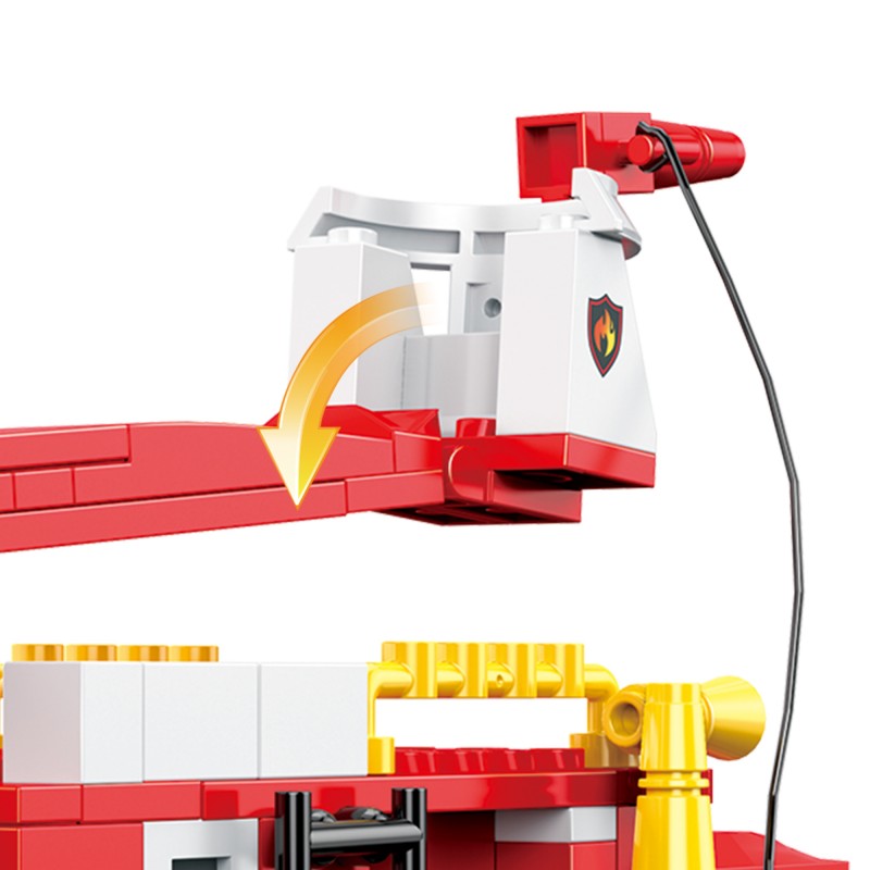 COGO 328PCS Firefighting Sprinkler Truck Building Block Toys