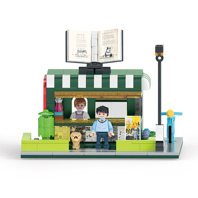 COGO 316PCS City Street View Book Stand Building Block Toy