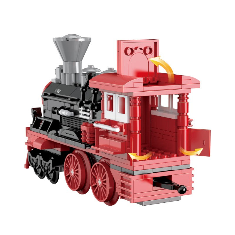 COGO 623PCS Retro Steam Train Building Block Toys