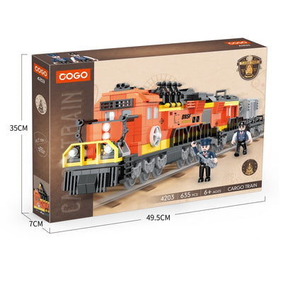 COGO 635PCS Freight Train Building Block Toys