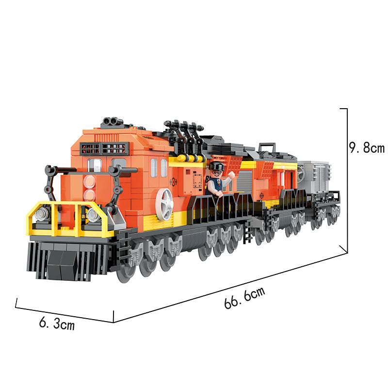 COGO 635PCS Freight Train Building Block Toys