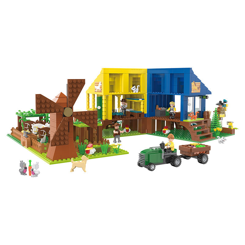 COGO 923PCS Farm Pasture Building Block Toys