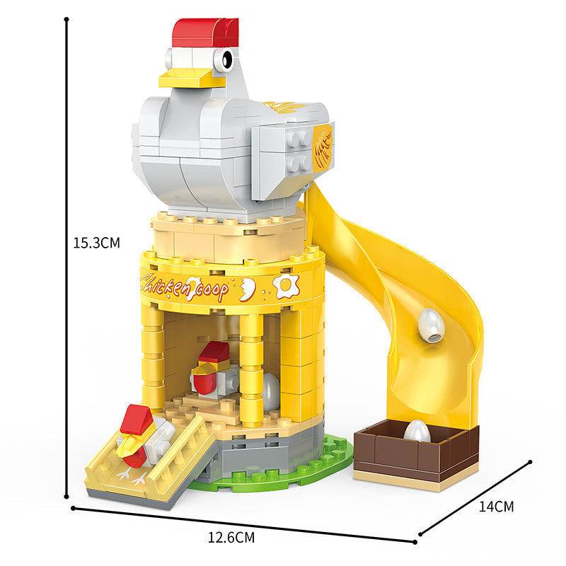 COGO 257PCS Farm Chicken Coop Building Block Toys