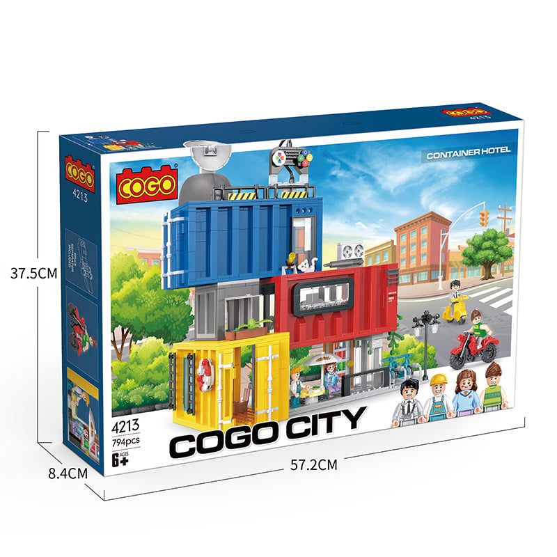 COGO 794PCS Container Hotel Building Block Toys