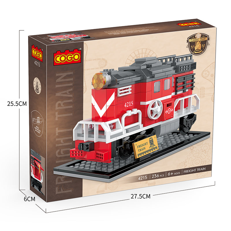 COGO 236PCS Freight Train Building Block Toy