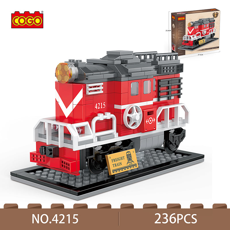 COGO 236PCS Freight Train Building Block Toy