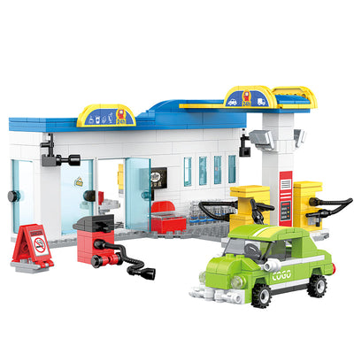 COGO 438PCS City Gas Station Building Block Toy