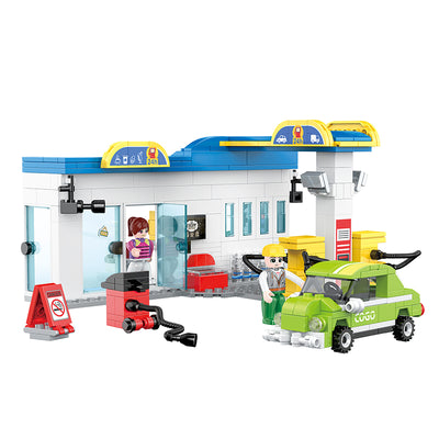 COGO 438PCS City Gas Station Building Block Toy