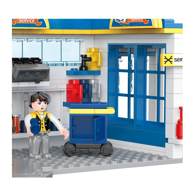 新城市系列小颗粒积木-汽修厂/467PCS