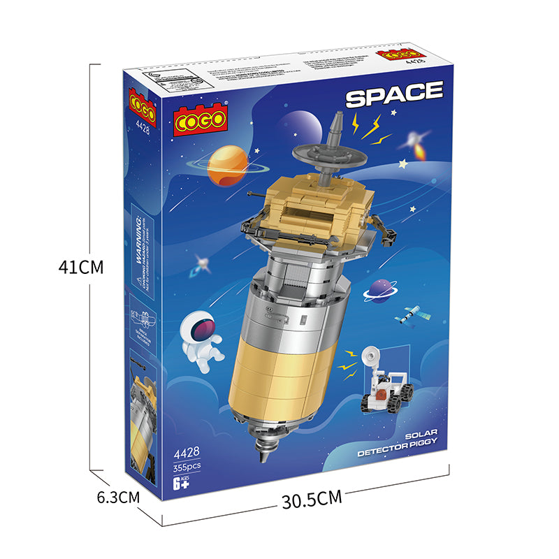 COGO 355PCS Solar Probe Piggy Bank Building Block Toy