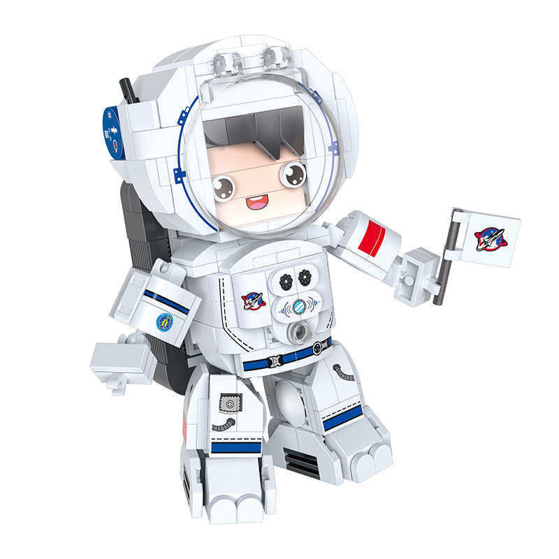 COGO 316PCS Q Version Astronaut Building Block Toys