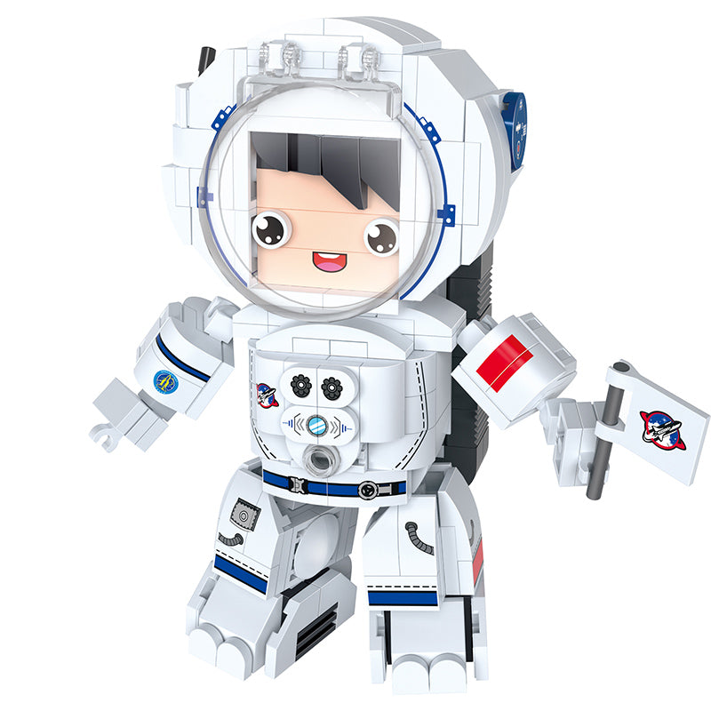 COGO 316PCS Q Version Astronaut Building Block Toys