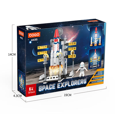 COGO 127PCS Aerospace Rocket Building Block Toys