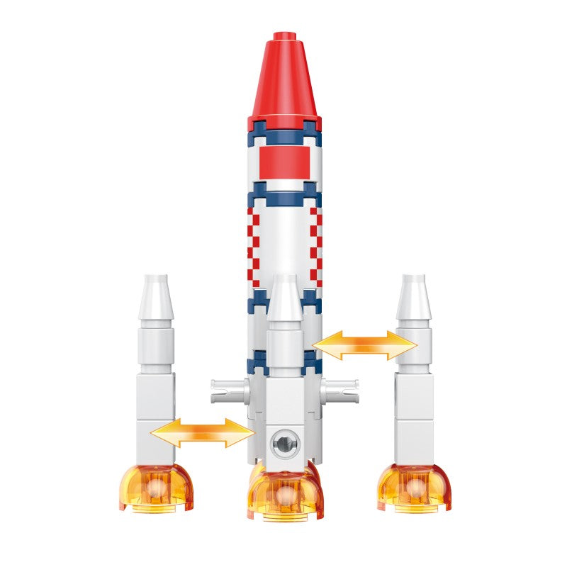 COGO 127PCS Aerospace Rocket Building Block Toys