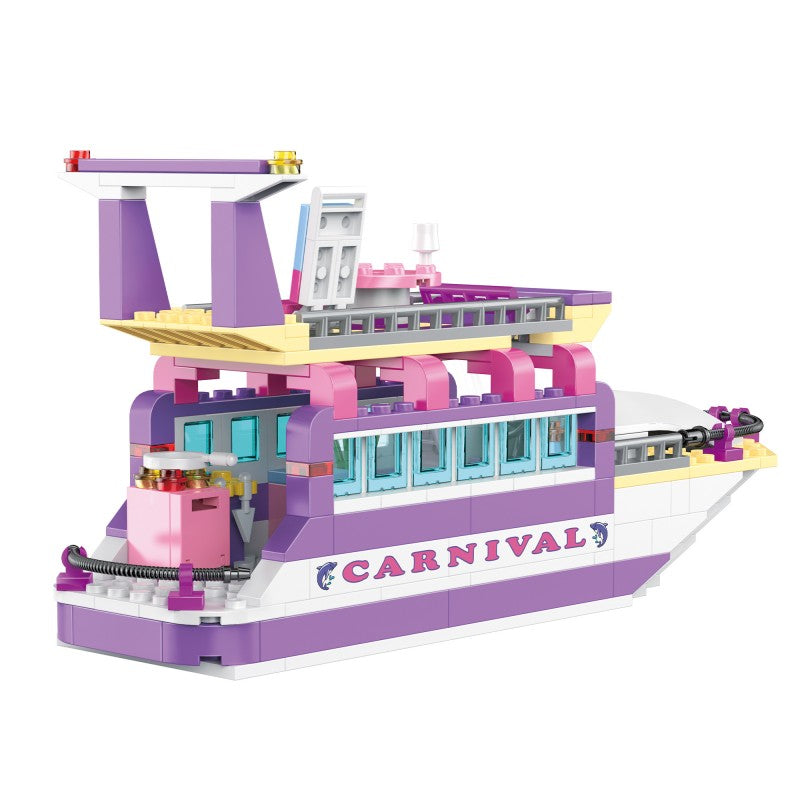 COGO 318PCS Fashionable Girl Yacht Building Block Toy