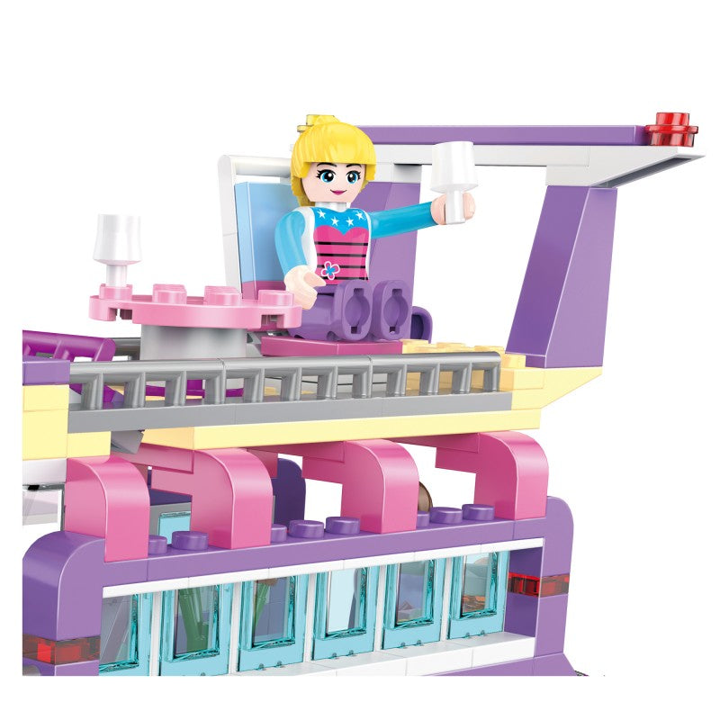 COGO 318PCS Fashionable Girl Yacht Building Block Toy