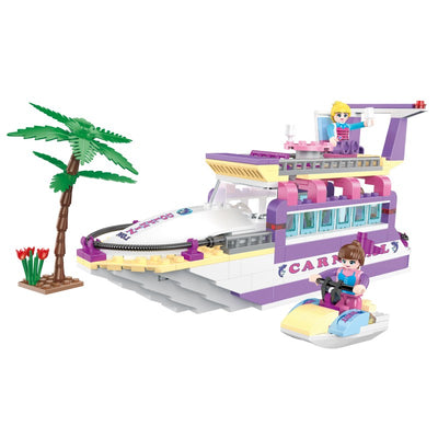COGO 318PCS Fashionable Girl Yacht Building Block Toy