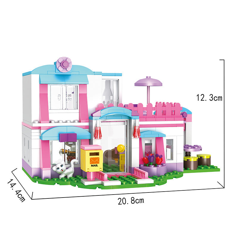 COGO 319PCS Girls Sea View Villa Building Block Toy