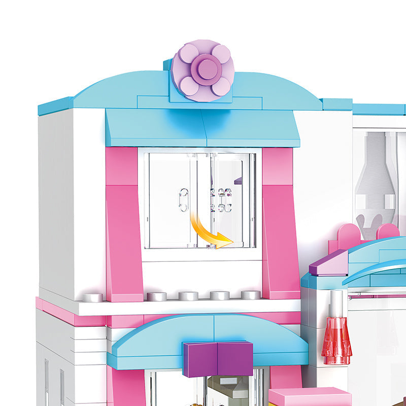 COGO 319PCS Girls Sea View Villa Building Block Toy