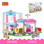 COGO 319PCS Girls Sea View Villa Building Block Toy