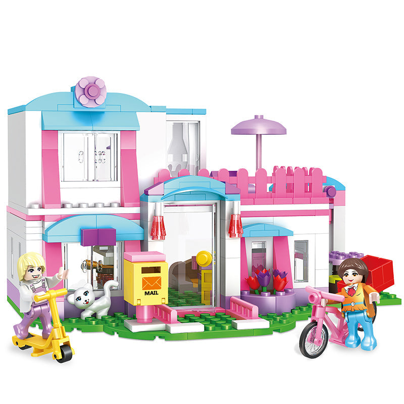 COGO 319PCS Girls Sea View Villa Building Block Toy