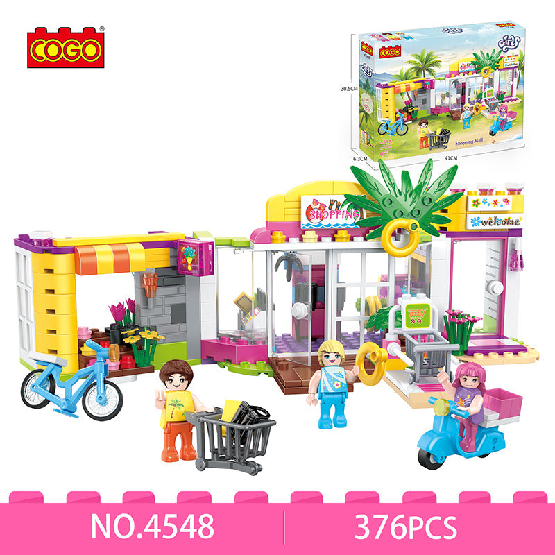 COGO 376PCS Girl Supermarket Building Block Toy