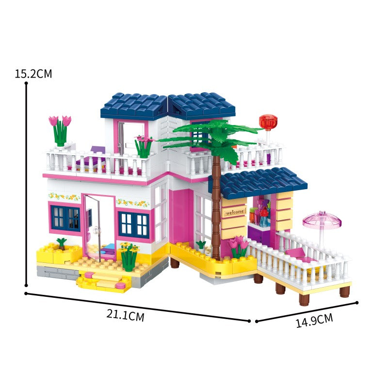 COGO 395PCS Girls Sunshine Villa Building Block Toy