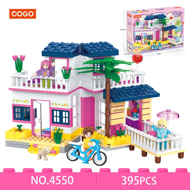 COGO 395PCS Girls Sunshine Villa Building Block Toy
