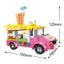 COGO 189PCS Summer Beach Juice Vending Car Building Block Toy