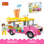 COGO 189PCS Summer Beach Juice Vending Car Building Block Toy