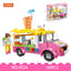 COGO 189PCS Summer Beach Juice Vending Car Building Block Toy