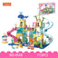COGO 715PCS Summer Happy Water Amusement Park Building Block Toy