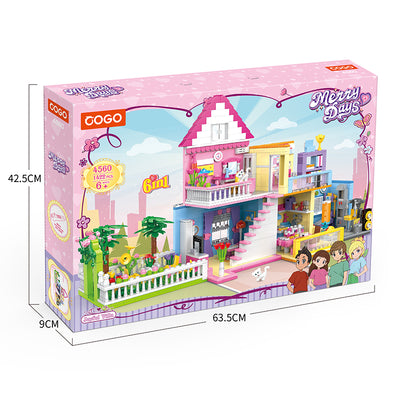 COGO 1422PCS Six-In-One Girl Play House Building Block Toy