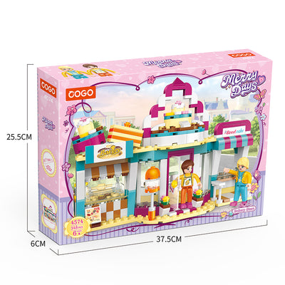 COGO 348PCS Happy City Girls Happy Baking Shop Building Block Toy