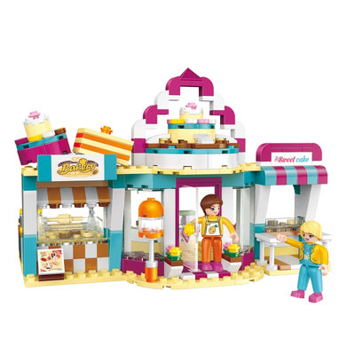 COGO 348PCS Happy City Girls Happy Baking Shop Building Block Toy