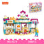 COGO 348PCS Happy City Girls Happy Baking Shop Building Block Toy