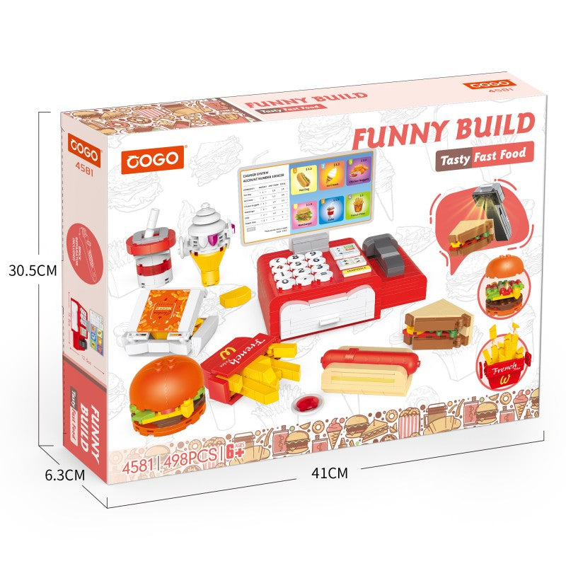 COGO 498PCS Playhouse fast food restaurant building block Toys